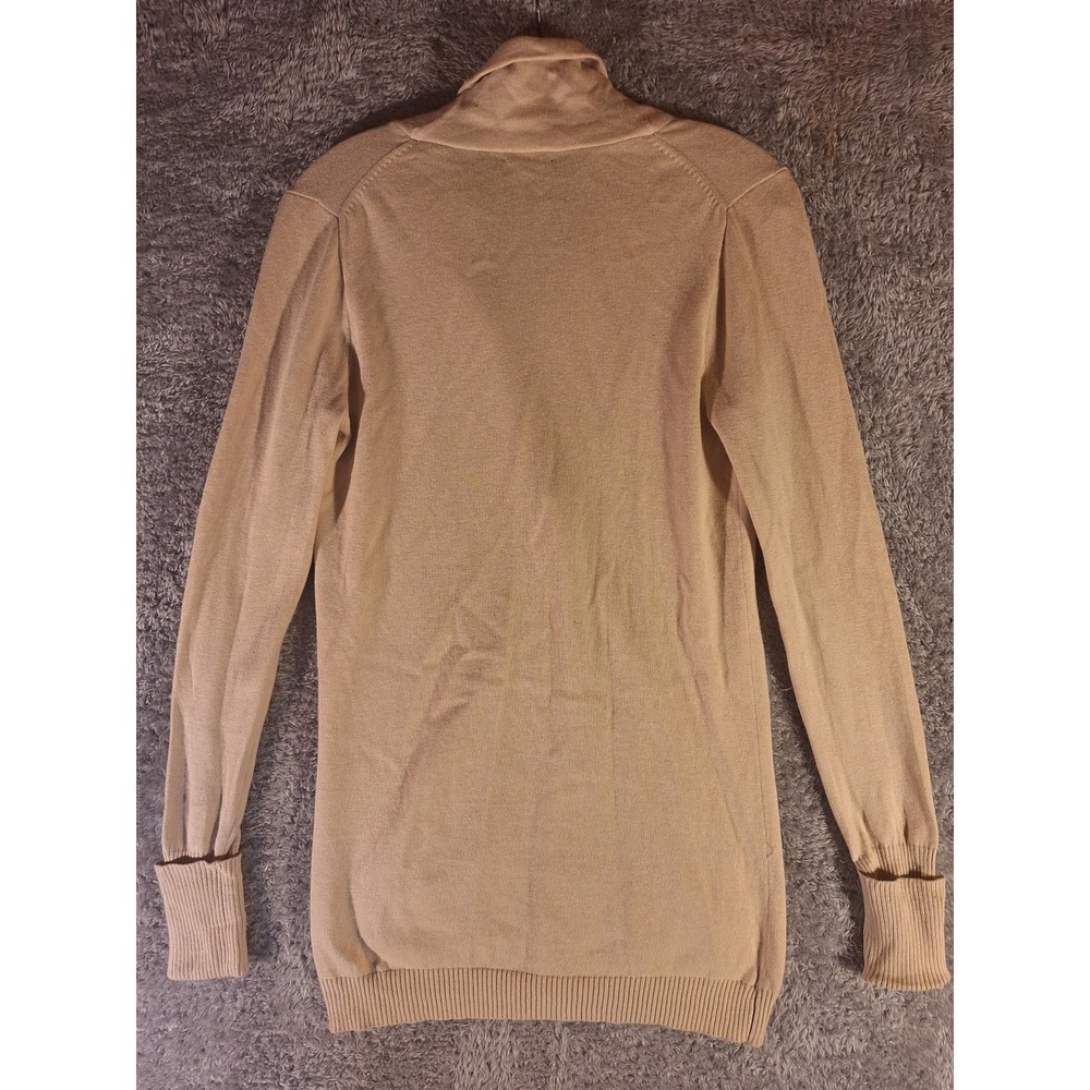 J. Crew Tan Cardigan Sweater Size Small Cotton Cashmere Button Front Pockets - Picture 2 of 11